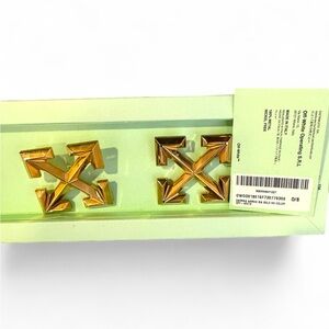 Off-White Gold Tone Arrow - Oversized